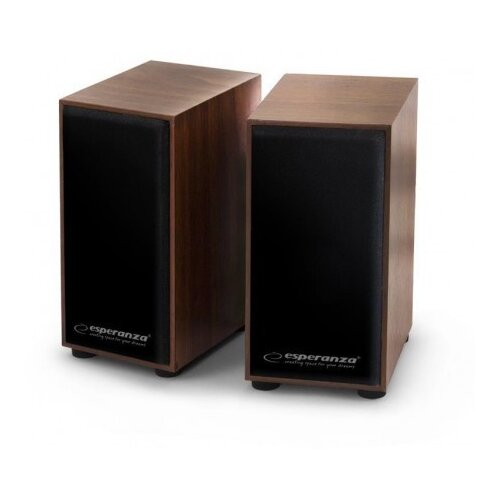 Esperanza 2.0 FOLK speaker set 2.0 channels 6 W Wood Slike