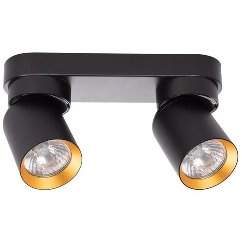 SPOT lampa ANDY 2xGU10/8W/230V crna/zlatna Cene
