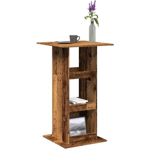 VidaXL Barski stol s prostorom boja drva 60x60x102cm konstruirano drvo Slike