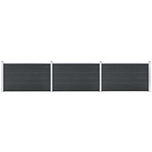  Ograda od WPC-a 526 x 106 cm siva Cijene
