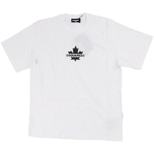 Dsquared Majice s kratkimi rokavi DQ2743 D0AC7 Bela Cene