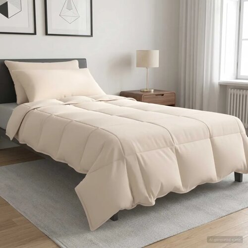 Set deka 2 kom. 135 x 220 cm Sve sezone Kapok vlakno Bež - 135 x 220 cm 60 x 80 cm Cijene
