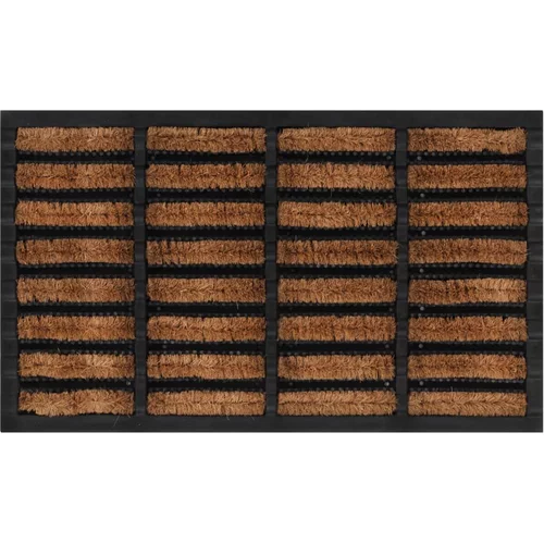 vidaXL Predpražnik pravokoten 45x75 cm guma in kokosova vlakna