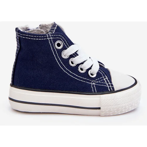 Kesi Children's High Sneakers Navy Blue Filemon