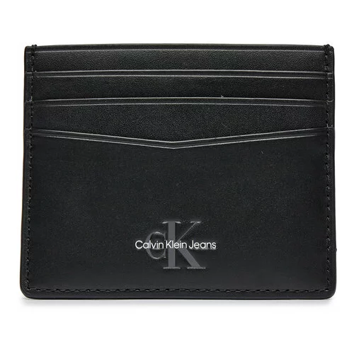 Calvin Klein Jeans Etui za kreditne kartice Monogram Soft K50K512441 Črna