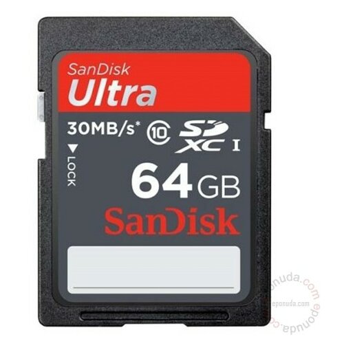 Sandisk SD 64GB ultra 30mb/s class 10 66930 memorijska kartica Slike