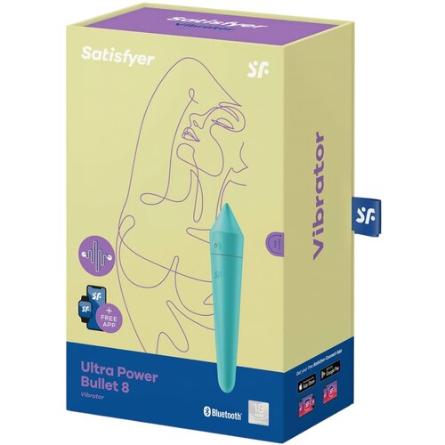 Satisfyer vibrator Ultra Power Bullet 8, tirkizan Slike