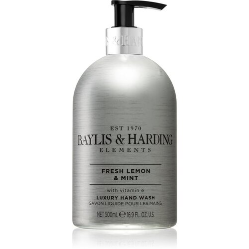 Baylis &amp;amp; Harding Elements Fresh Lemon &amp;amp; Mint tekoče milo za roke 500 ml Slike