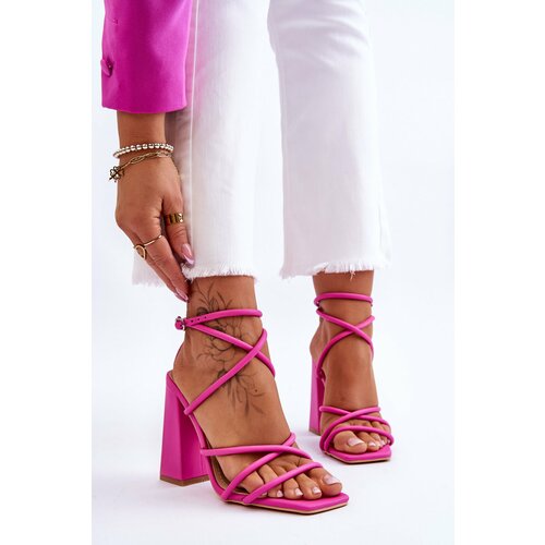 Kesi Fashionable High heel Sandals Pink Josette Cene