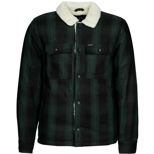 Volcom Prijelazna jakna 'KEATON' zelena / crna / vuneno bijela