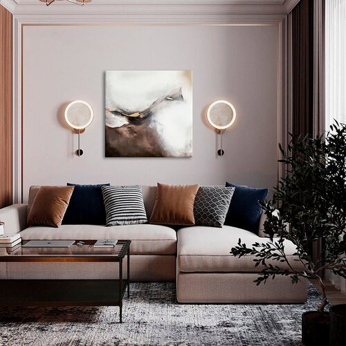  Slike na platnu - PREMIUM ART - Abstract Fogged Shield Popust 60% 90X90 cm Cijene