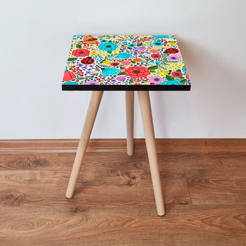 Hanah home klub sto Shp4, 35x42x35 cm, Šareni Cene