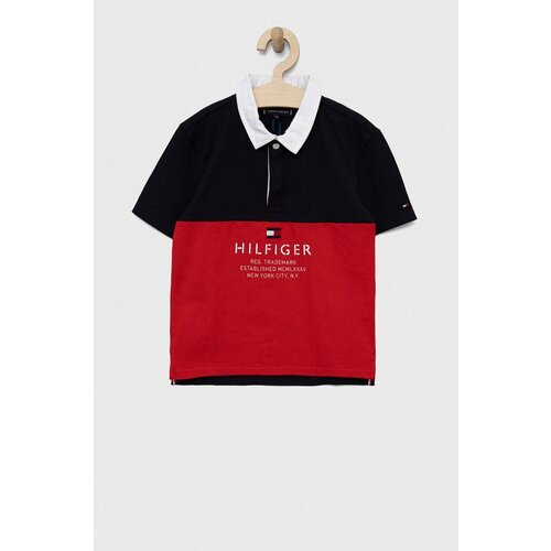 Tommy Hilfiger Otro&amp;scaron;ka polo rdeča barva Slike