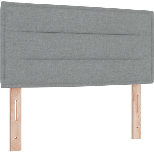  LED glava kreveta s LED trakama Svijetlo siva 90 cm tkanina Slike