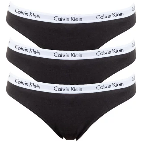 Calvin Klein 3PACK women's panties black (QD3588E-001)