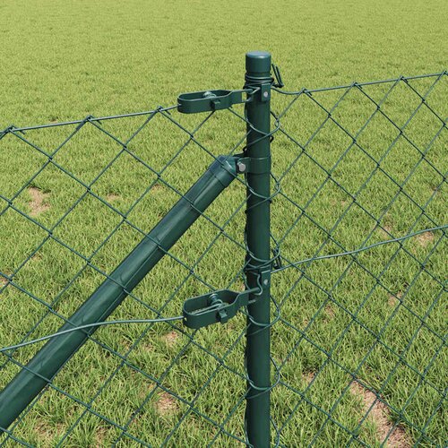  Ograda od lančane veze s &amp;scaron;iljcima 10 x 0,8 m Zelena Mreža Slike