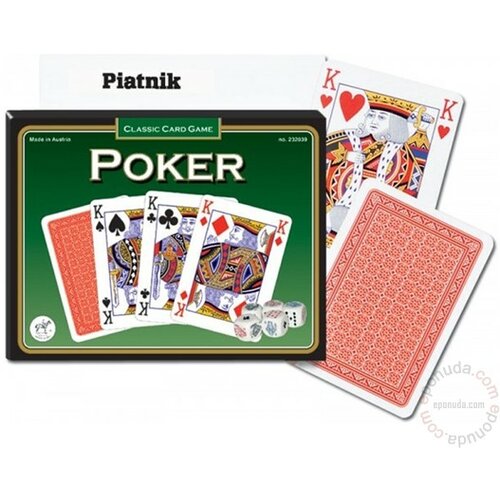 Piatnik karte 2/1 Poker set Slike