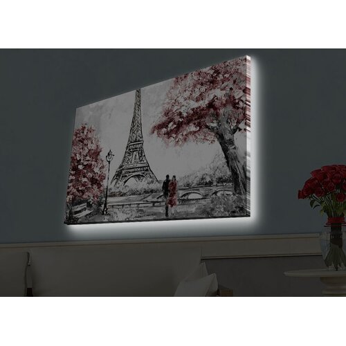 Wallity Zidna slika sa LED osvetljenjem 4570HDACT-087, 45x70 cm Cijene