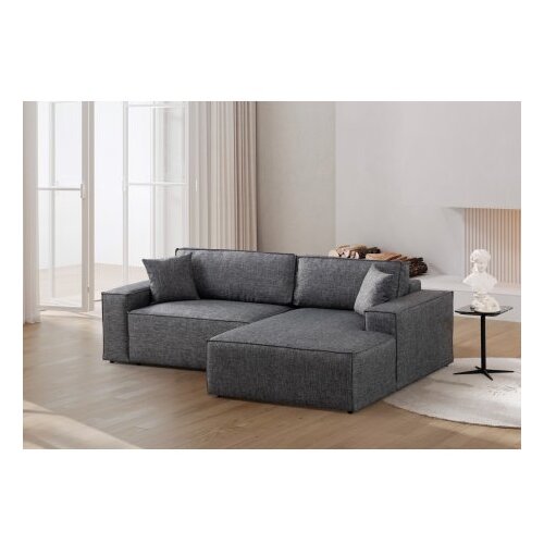 Atelier Del Sofa Kutna sofa Pirlo 145x43x206cm Tamno siva Slike