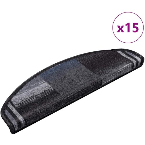  Samoljepljivi otirači za stepenice 15 kom crno-sivi 65x21x4 cm Cijene
