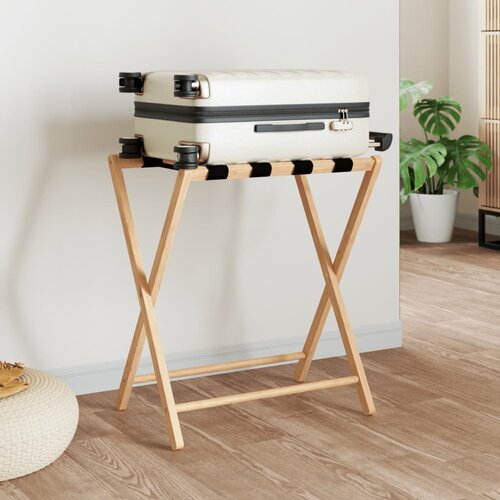 VidaXL Stalak za prtljagu 68 5 x 38 x 58 cm od bambusa Slike