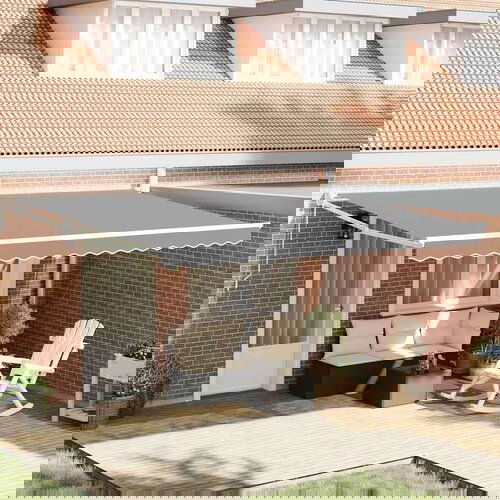 Nadstrešnica Bijelo 4 × 3 m Metal Cijene
