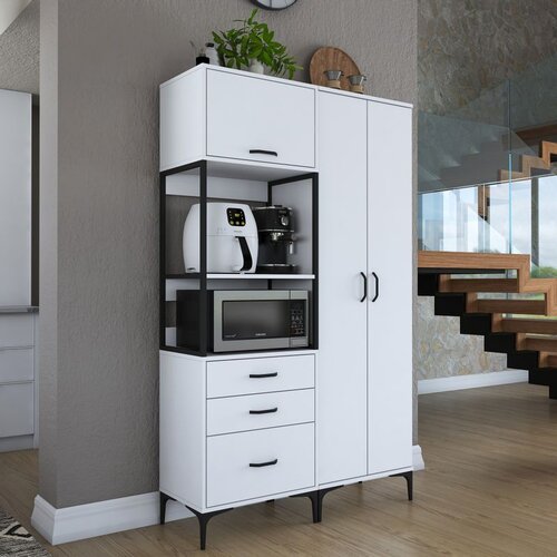 Hanah home JE142 - 3106 white multi purpose cabinet Cene