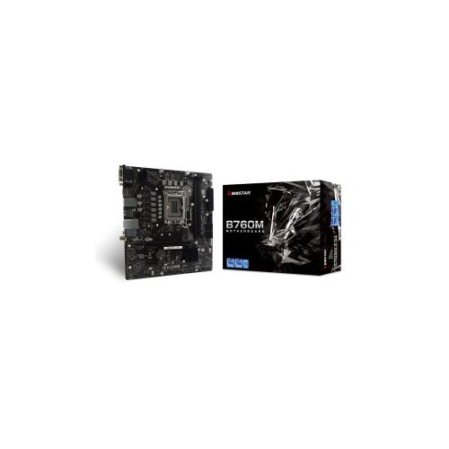 Mb BIOSTAR B760MX-E D4, mATX, Soc 1700, DDR4, M.2, GbE LAN, HDMI, VGA, DVI Cijene