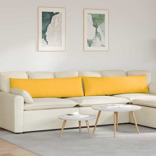  Jastučići za sofu 2 pcs Svijetlo žuta 145 x 40 cm Cijene