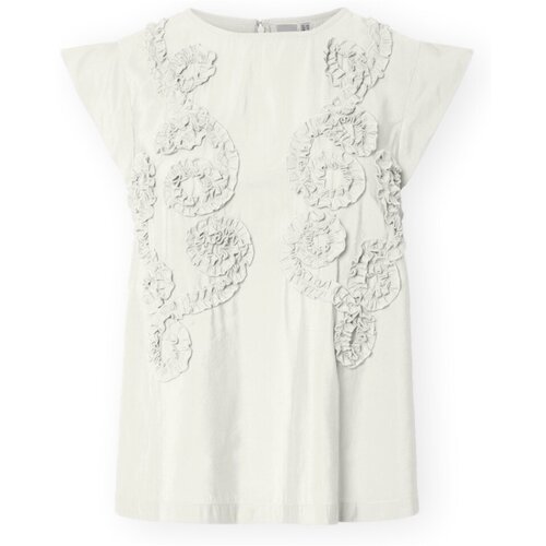 Y.a.s Topi &amp;amp; Bluze YAS Top Sacu - Star White Bela Slike