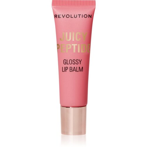 Makeup Revolution Juicy Peptide Lip Balm balzam za ustnice s peptidi odtenek Shimmer Mai Tai Pink 8 ml Slike