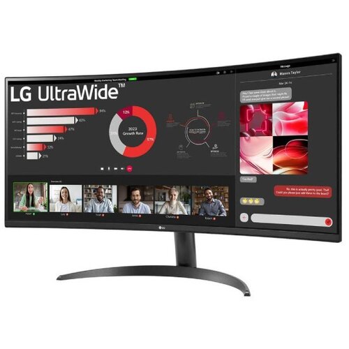 LG Monitor 34" 34WR50QK-B VA 3440x1440/100Hz/5ms/2xHDMI/DP/zakrivljen Cene