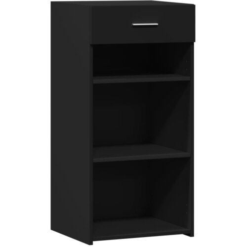 Maison Chic Komoda - Predalnik črna 45x42,5x93 cm inženirski les, (21716421) Cene