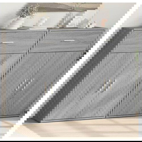 vidaXL Komoda 2 kosa siva sonoma 60x30x84 cm inženirski les Cene