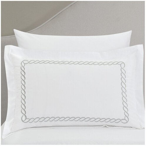 Mila Home Luxury Bela enojna posteljnina iz bombažnega satena z rjuho/6-delna 140x200 cm Whispered Serenity &amp;ndash; Slike