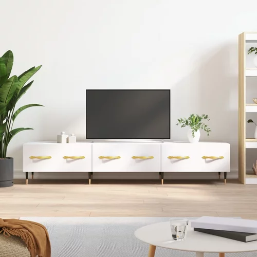 TV ormarić bijeli 150 x 36 x 30 cm od konstruiranog drva