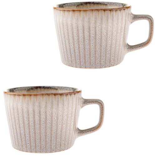 Dakls Krem šalice u setu 2 kom za cappuccino od kamenine 190 ml Tone – Cijene
