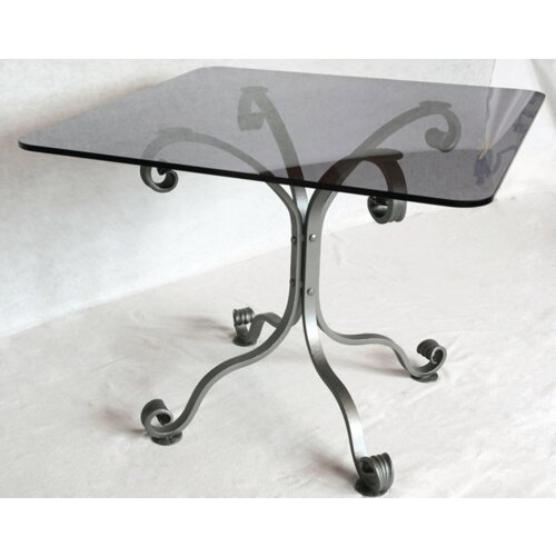  Runo kovan kvadratni stol sa staklom 90x90cm Slike