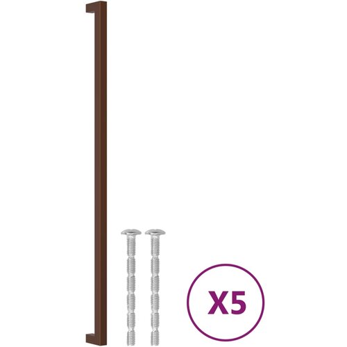 vidaXL Ročaji za omarico 5 kosov bron 480 mm nerjaveče jeklo Cene