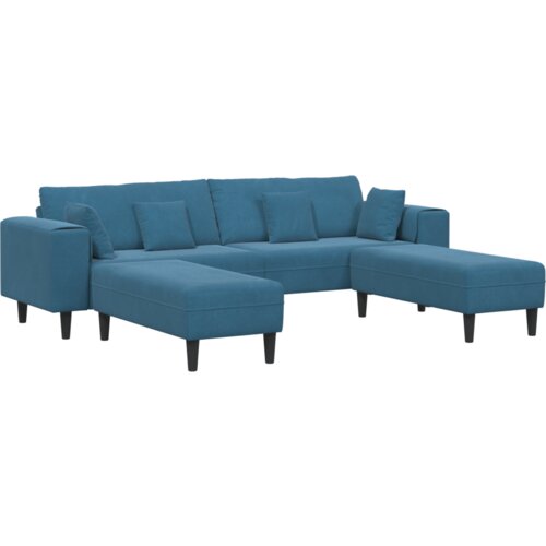  Bar&amp;scaron;unasta sofa s jastukom s jastukom 3 pcs Plava 208 cm Bar&amp;scaron;un Slike