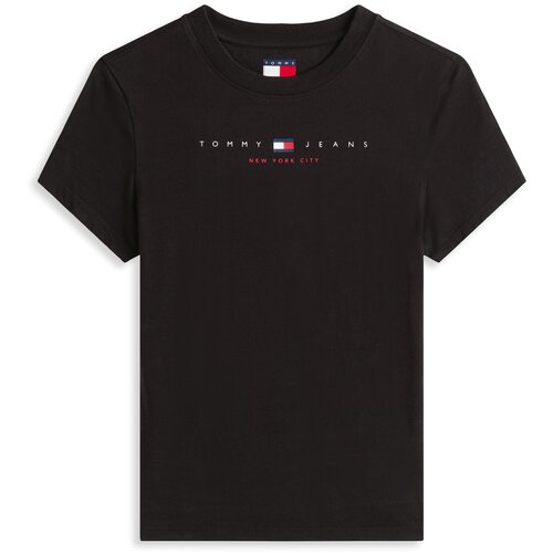 Tommy Jeans Majice s kratkimi rokavi TJW SLIM TJ US LINEA DW0DW21422 Črna Slike