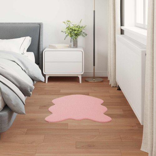  Protuklizni tepih od umjetnog zečjeg krzna OLITE Ružičasta 80 x 120 cm Slike