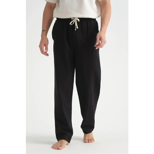 Dewberry 38304 Baggy Mens Pants-BLACK