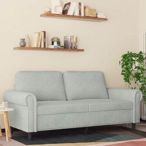  The Living Store Dvosed svetlo siv 140 cm žamet - Dvosed, (21495012) Cene