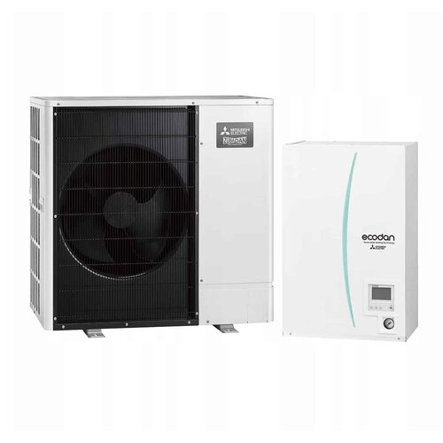 Mitsubishi ZUBADAN 14 kW R32 split toplotna črpalka PUZ-SHWM140YAA.TR + ERSF-VM2E z montažo - Slike
