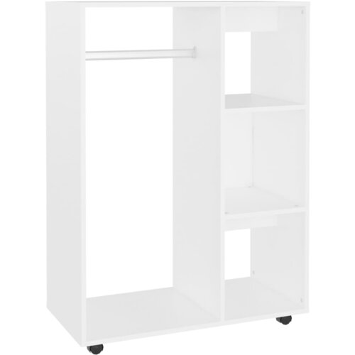 VidaXL Garderobna omara bela 80x40x110 cm iverna plo&amp;scaron;ča, (20620819) Slike