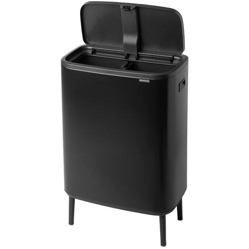 Brabantia Bo Touch Bin Hi 2 x 30 L - Matt Black Cene