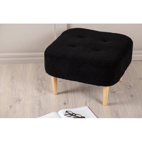 Venture Home puf Salina 56 × 56 × 41 cm, crna Cene