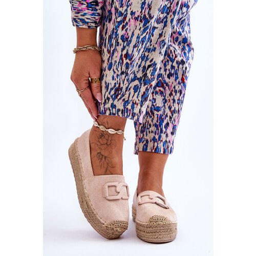 Kesi Women&amp;#039;s classic espadrilles on the platform Beige Maurine Slike