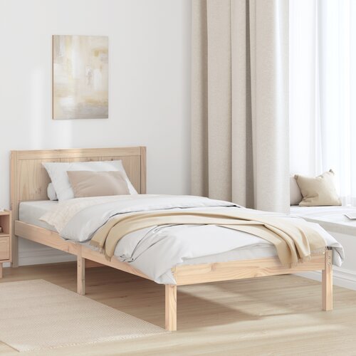 VidaXL Borov leseni posteljni okvir Naravni Trden les 80 x 200 cm Slike